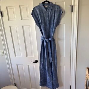 Boden Blue Chambray Jumpsuit